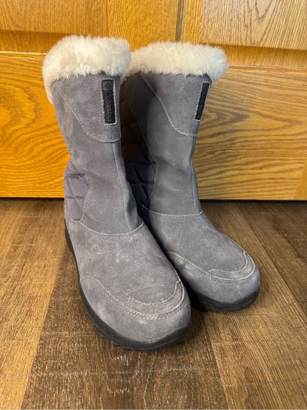 Columbia Heavenly Slip Omni-Heat Snow Boots Grey Size 9